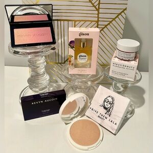 Gisou, Alpyn beauty, Kevyn AUCOIN, - hair, cheek, lip set NIB